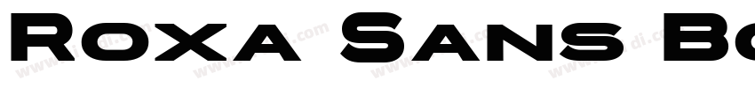 Roxa Sans Bold字体转换